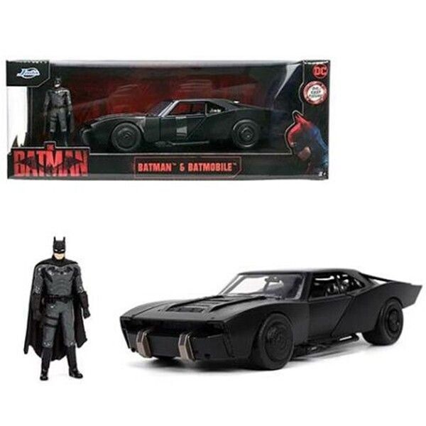Jada 32731 2022 Batmobile With Batman Figure 1:24 Scale Diecast Model