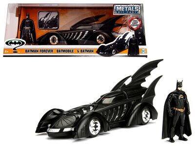 Jada 98036 Batman Forever Batmobile With Batman Figure 1:24 Scale Diecast Model