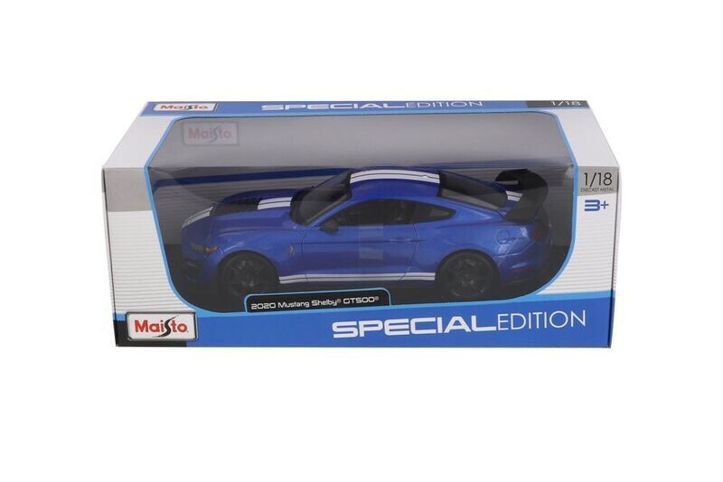 Maisto 31388 Ford Shelby GT500 2020 Blue 1:18 Scale Diecast Model