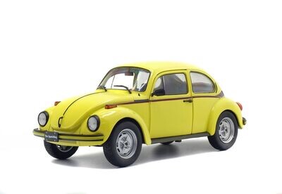 Solido S1800511 VW Beetle Sport 1974 Yellow 1:18 Scale Diecast Model