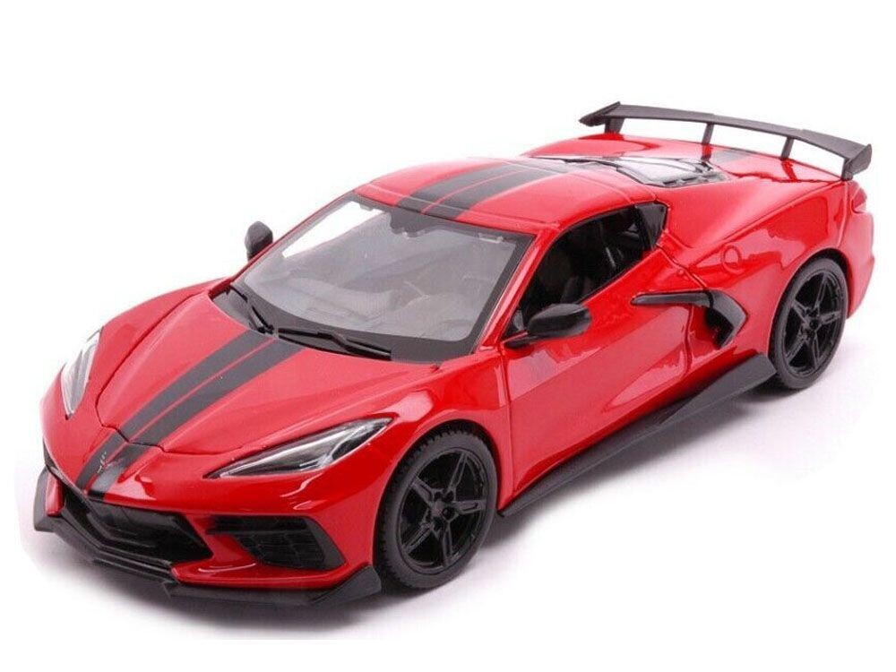 Maisto 31534 2020 Chevrolet Corvette Stingray Coupe Red 1:24 Scale Diecast Model