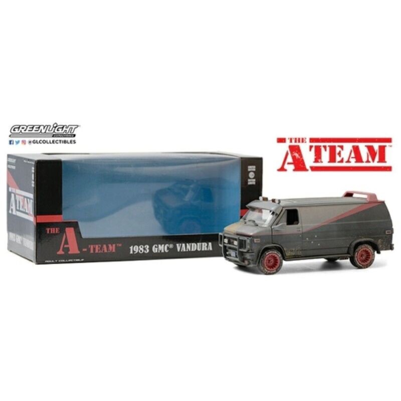 Greenlight 84112 The A-Team (1983-87 Tv Series) - 1983 GMC Vandura 1:24 Scale Diecast Model