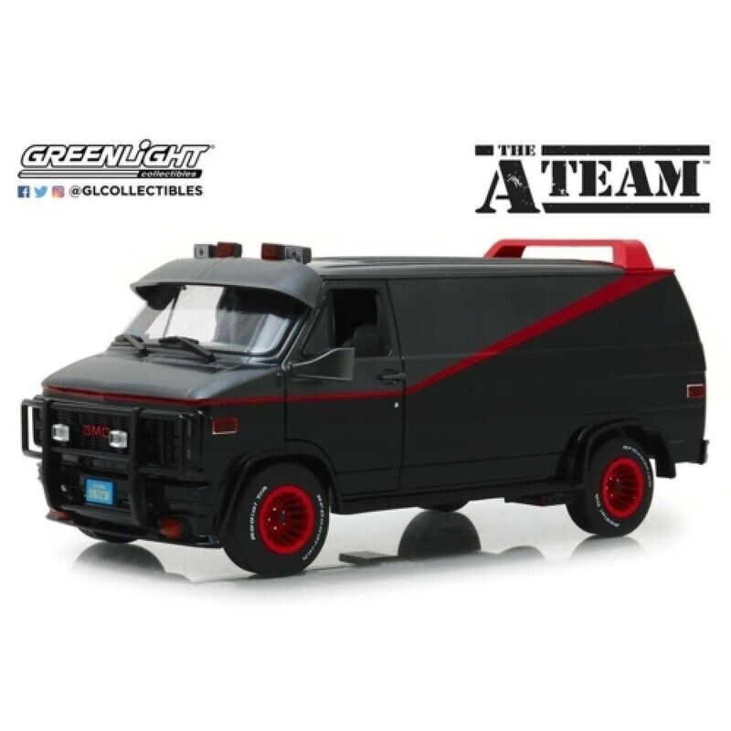 Greenlight 13521 The A-Team (1983-87 TV Series) - 1983 GMC Vandura 1:18 Scale Diecast Model