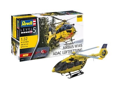 Revell 04969 Airbus H145 ADAC/REGA - Highly Detailed Helicopter 1:32 Scale Plastic Model Kit