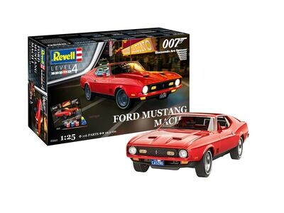 Revell 05664 Gift Set - Ford Mustang Mach 1 (James Bond 007) "Diamonds Are Forever" 1:25 Scale Plastic Model Kit