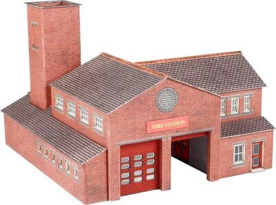 Metcalfe PN189 N Scale Fire Station Card Kit