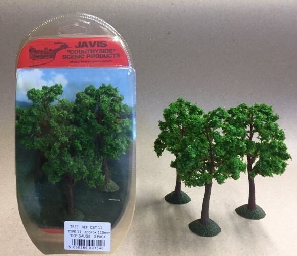 Javis Countryside Trees Dark Green- 3 x 110mm OO Gauge CST11
