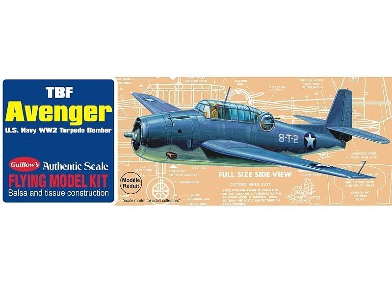 Guillows TBF Avenger 1:30 Scale Balsa Model Kit G509