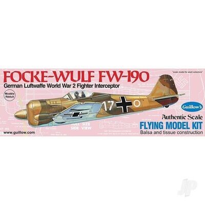 Guillows Focke-Wulf FW-190 1:32 Scale Balsa Model Kit G502