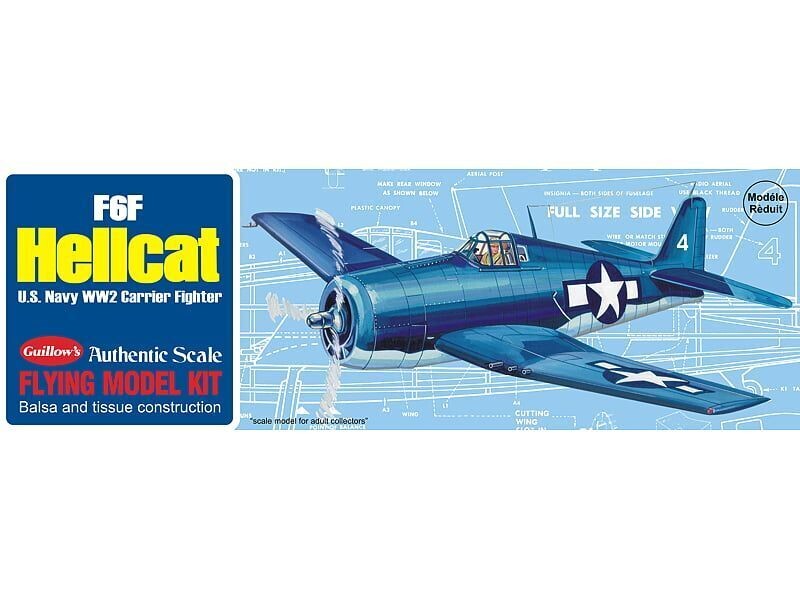 Guillows F6F Hellcat 1:32 Scale Balsa Model Kit G503