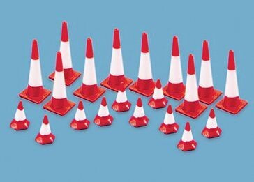Modelscene by Peco 5008 Traffic Cones 20pcs OO/HO Gauge