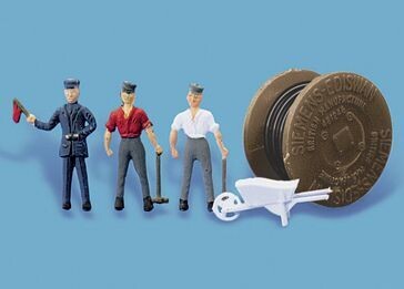 Modelscene by Peco 5078 Cable Laying Party Figures OO/HO Gauge