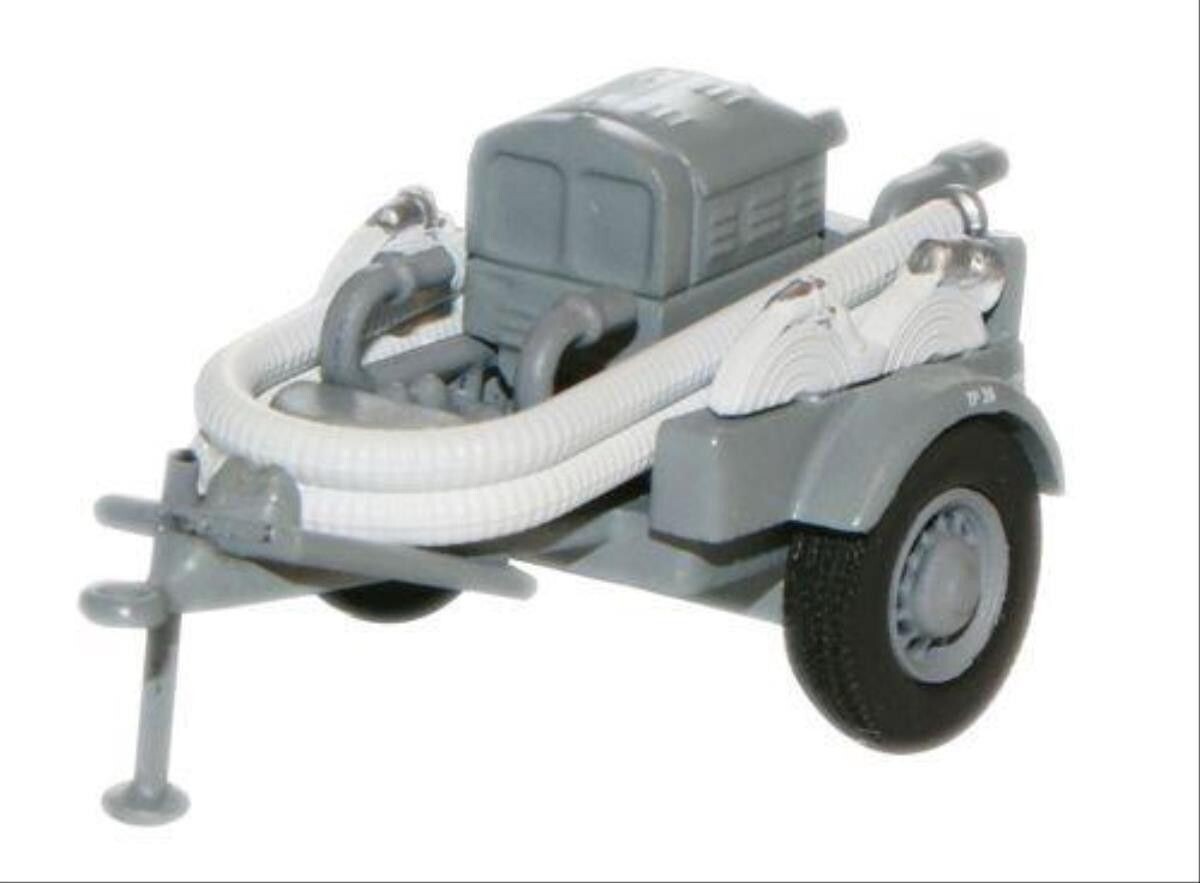 Oxford Diecast Coventry Climax Pump Trailer Grey NFS (76CCP001) 1:76 (OO) Scale Model