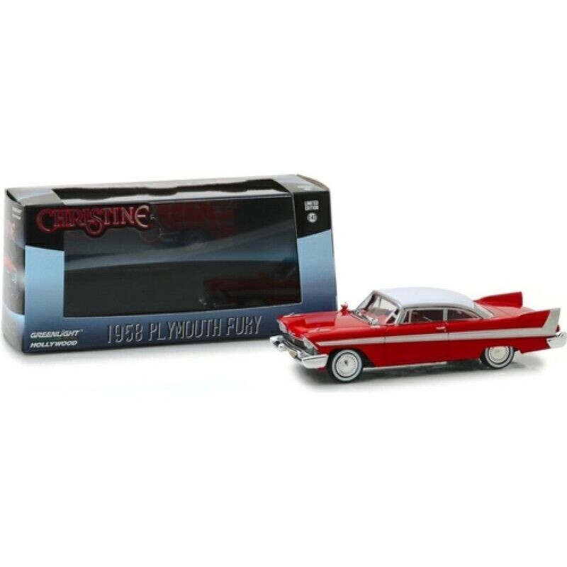 Greenlight 86529 Christine (1983 movie) 1958 Plymouth Fury 1:43 Scale Diecast Model