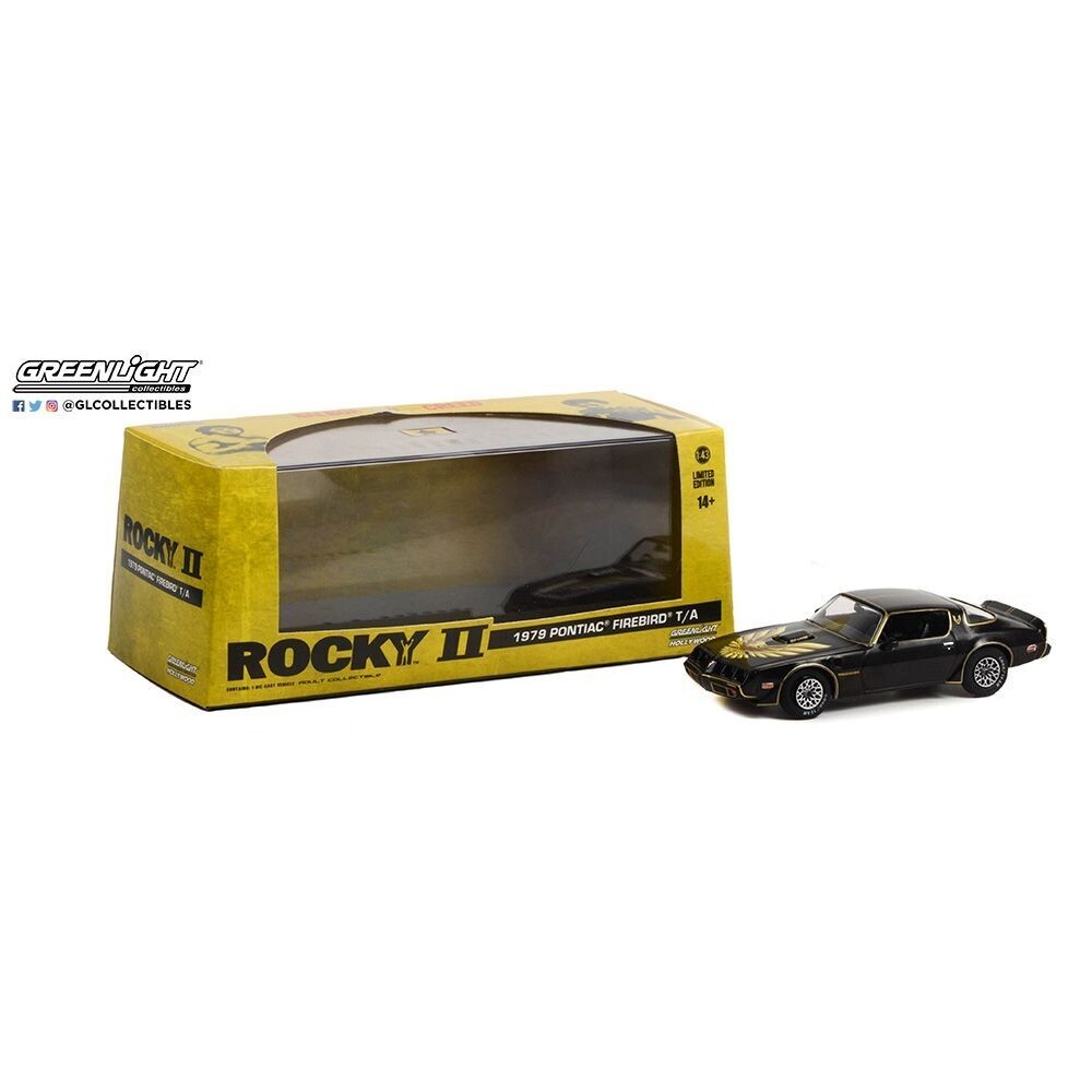 Greenlight 86616 Rocky II (1979) 1979 Pontiac Firebird Trans Am 1:43 Scale Diecast Model