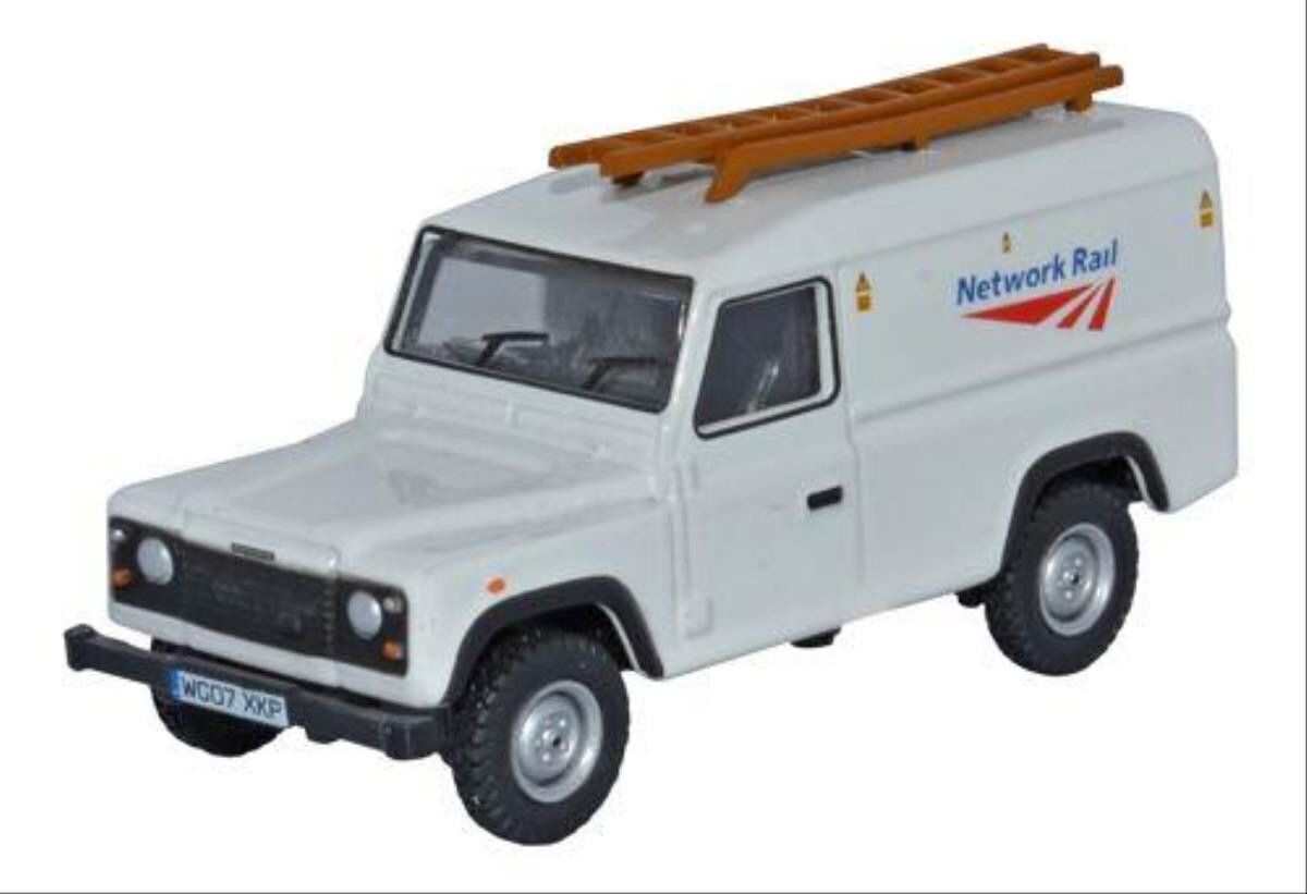 Oxford Diecast Land Rover Defender Network Rail (76DEF008) 1:76 (OO) Scale Model
