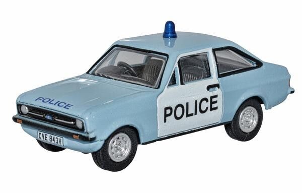 Oxford Diecast Ford Escort Mk2 Police (76ESC004) 1:76 (OO) Scale Model