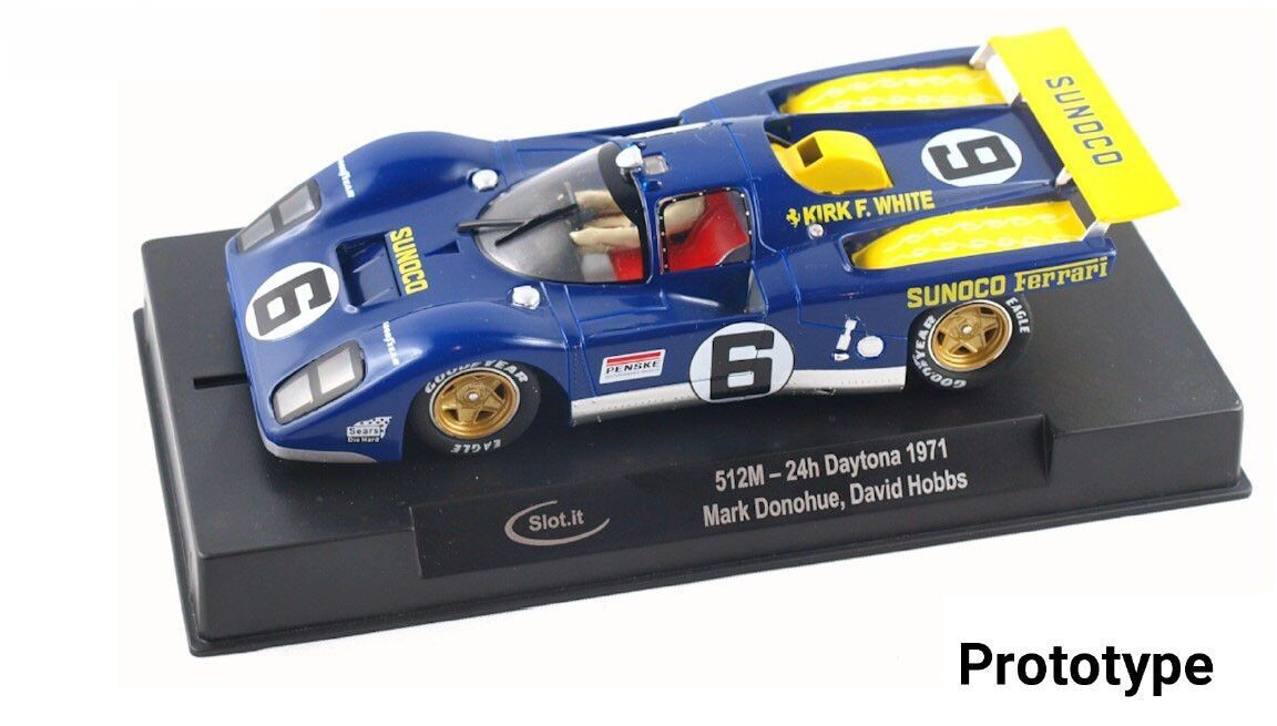 Slot.it CA51B Ferrari 512M No.6 3rd 24hr Daytona 1971 Slot Car