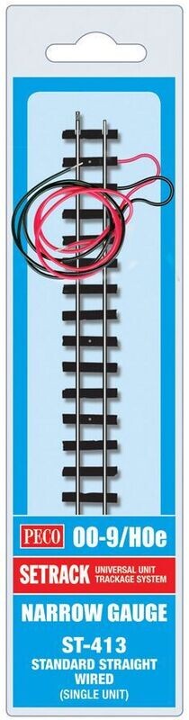 Peco ST-413 Wired Double Straight, Code 80 OO-9 Gauge