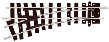 Peco ST-406 Setrack Turnout, Left Hand, Code 80 OO-9 Gauge