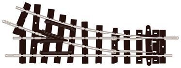 Peco ST-405 Setrack Turnout, Right Hand, Code 80 OO-9 Gauge