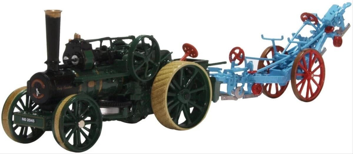 Oxford Diecast Fowler BB1 Ploughing Engine Lady Caroline & Plough (76FBB005) 1:76 (OO) Scale Model