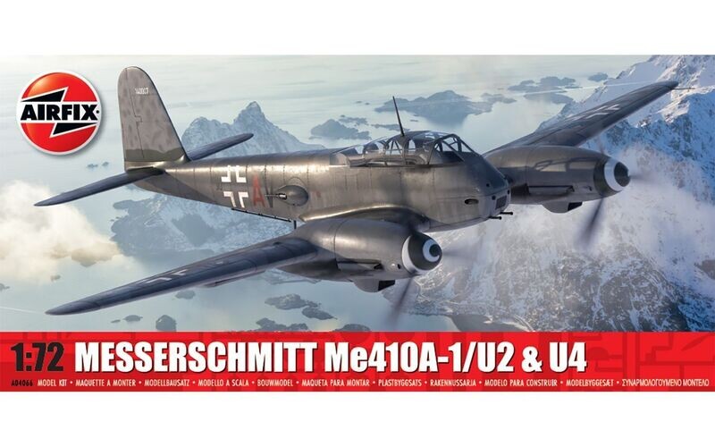 Airfix A04066 Messerschmitt Me410A-1/U2 & U4 1:72 Scale Plastic Model Kit