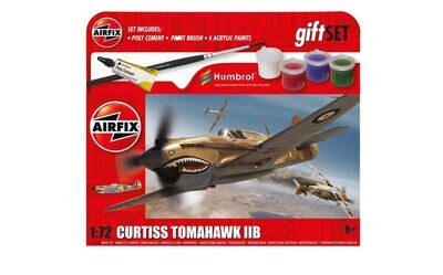 Airfix A55101A Starter Set- Curtiss Tomahawk IIB 1:72 Scale Plastic Model Kit