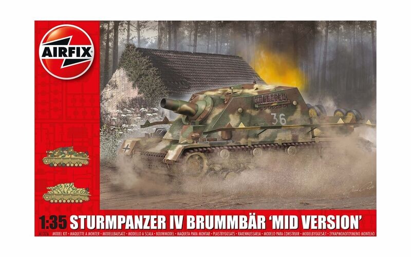 Airfix A1376 Sturmpanzer IV Brummbar (Mid Version) 1:35 Scale Plastic Model Kit