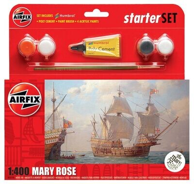Airfix A55114A Starter Set - Mary Rose 1:400 Scale Plastic Model Kit