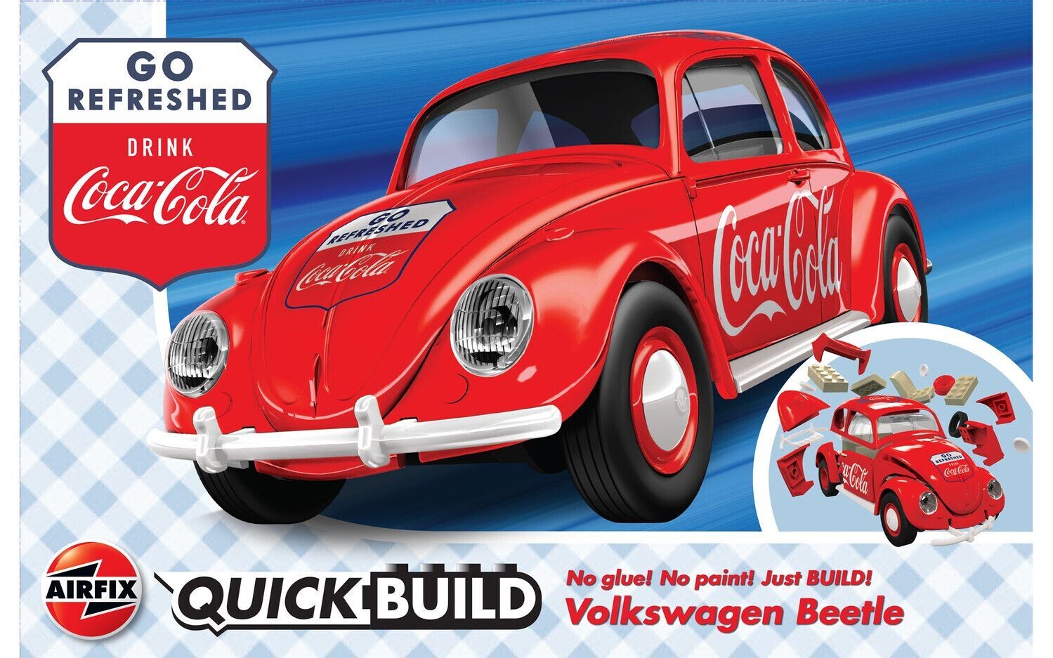 Airfix J6048 QUICKBUILD Coca-Cola VW Beetle