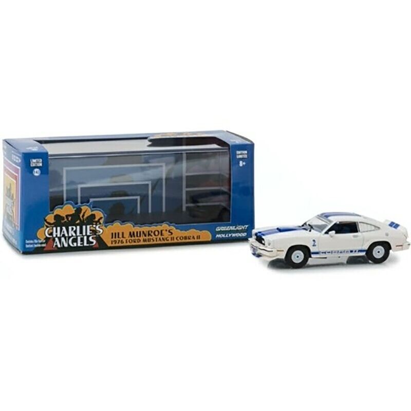 Greenlight 86516 Charlies Angels Jill Munroe's 1976 Ford Mustang Ii Cobra Ii 1:43 Scale Diecast Model