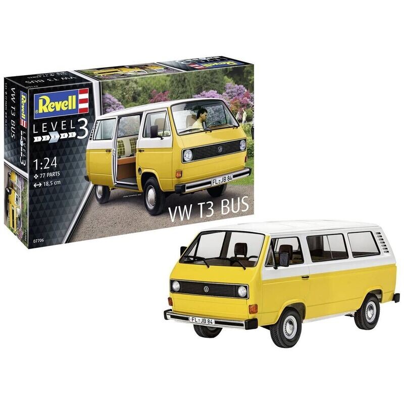 Revell 07706 VW T3 Bus 1:24 Scale Plastic Model Kit