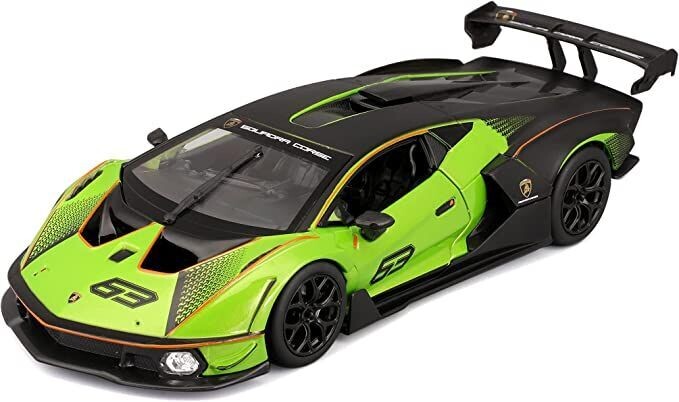 Bburago 18-28017 Lamborghini Essenza SCV12 - #63 Green  1:24 Scale Diecast Model