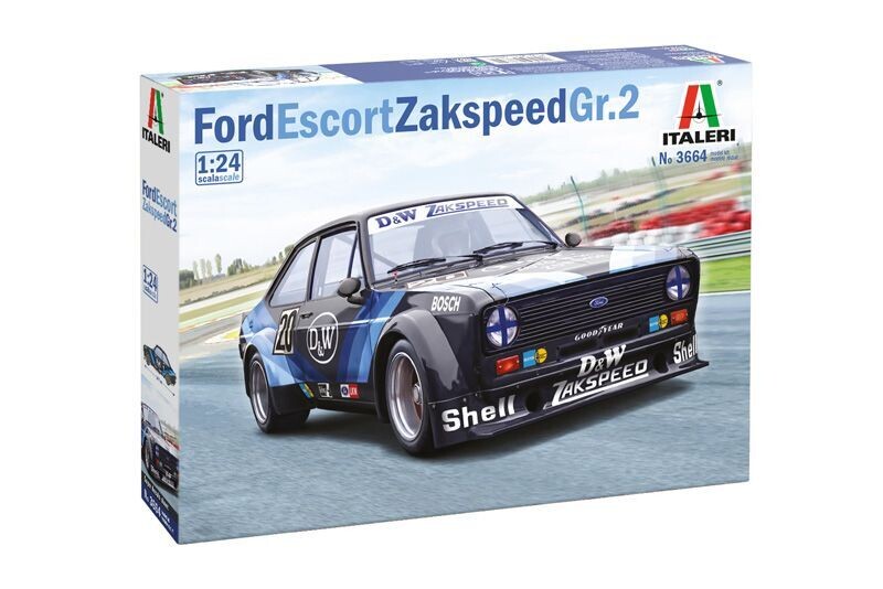 Italeri 3664 Ford Escort Zakspeed Gr.2 1:24 Scale Plastic Model Kit
