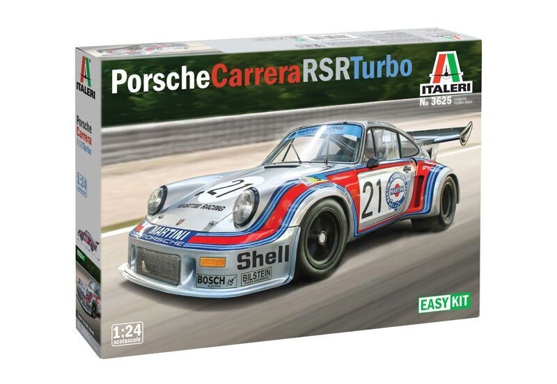 Italeri 3625 Porsche Carrera RSR Turbo EASY KIT 1:24 Scale Plastic Model Kit