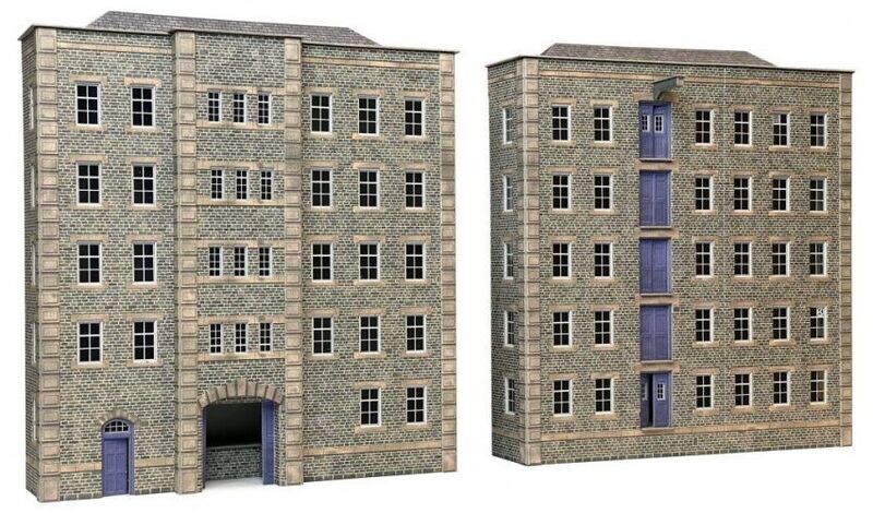 Metcalfe PO290 00/H0 Scale Grimy Old Mill Card Kit