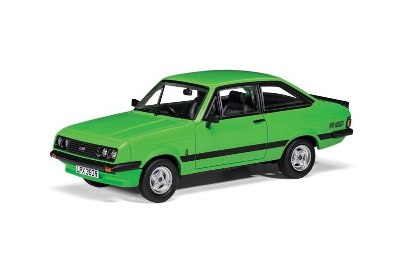 Corgi VA14907 Ford Escort Mk2 RS2000 Custom, Signal Green Diecast Model