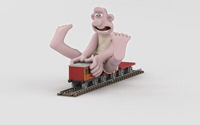 Corgi CC80604 Wallace & Gromit - The Wrong Trousers - Wallace & Flatbed Wagon Diecast Model