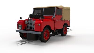 Scalextric C4493 Land Rover Series 1 - Poppy Red Slot Car
