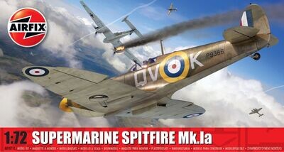 Airfix A01071C Supermarine Spitfire Mk.Ia 1:72 Scale Plastic Model Kit
