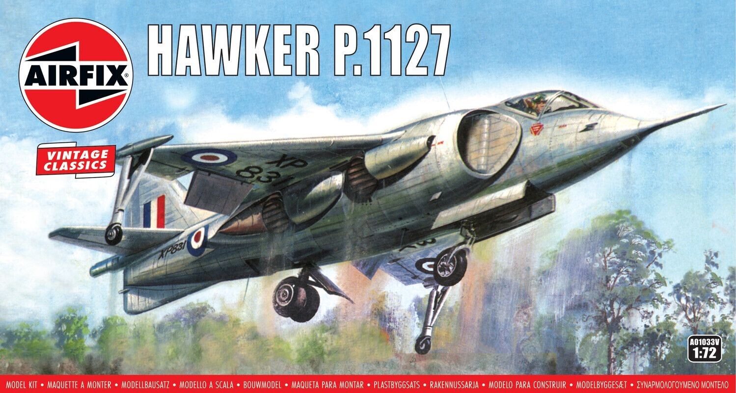 Airfix A01033V Hawker P.1127 1:72 Scale Plastic Model Kit
