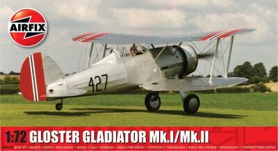 Airfix A02052B Gloster Gladiator Mk.I/Mk.II 1:72 Scale Plastic Model Kit