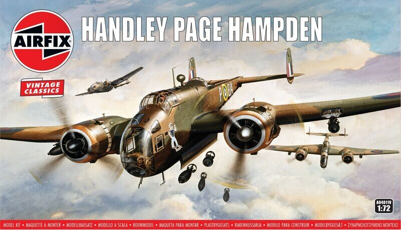 Airfix A04011V Handley Page Hampden 1:72 Scale Plastic Model Kit