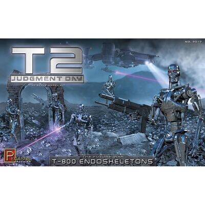 Pegasus 9017 Terminator 2 T-800 Endoskeletons Diorama 1:32 Scale Plastic Model Kit