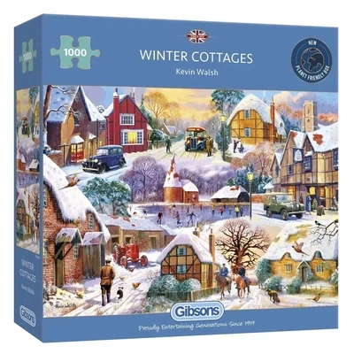 Gibsons G6326 Winter Cottages 1000 Piece Jigsaw Puzzle