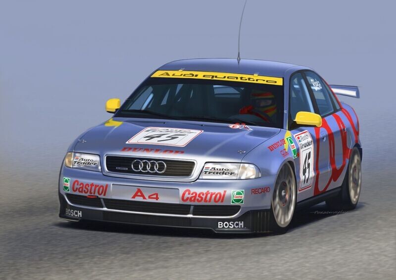 NuNu 24035 Audi A4 Bttc 1996 World Champion 1:24 Scale Plastic Model Kit