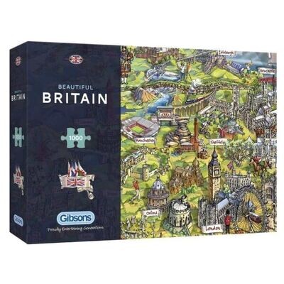 Gibsons G7080 Beautiful Britain 1000 Piece Jigsaw Puzzle