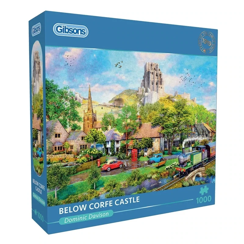 Gibsons G6394 Below Corfe Castle 1000 Piece Jigsaw Puzzle