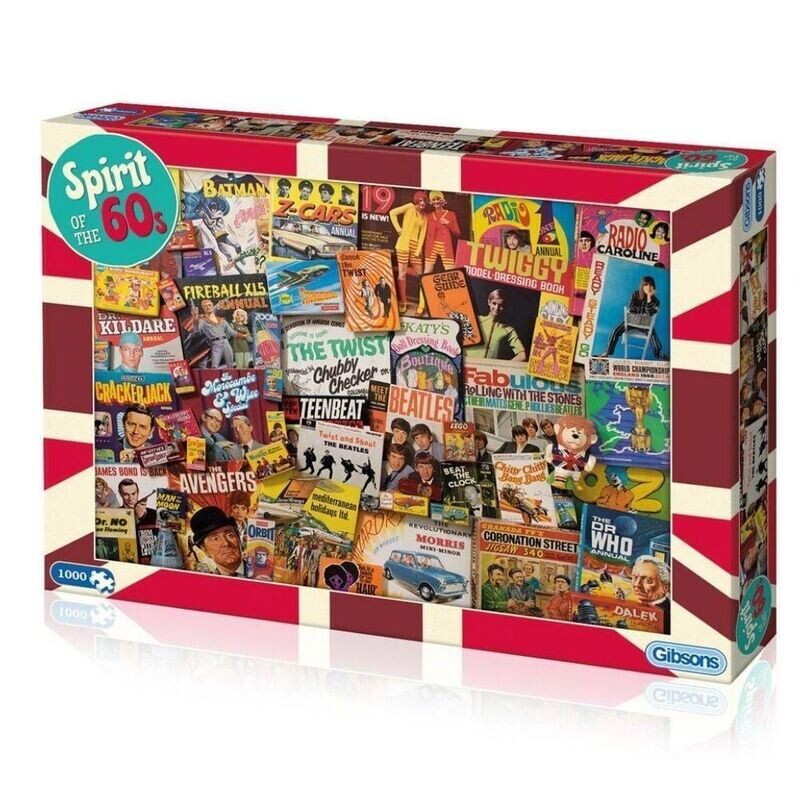 Gibsons G7082 Spirit of the 60s 1000 Piece Jigsaw Puzzle